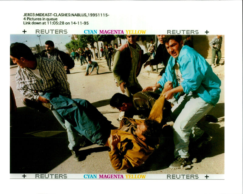 1995 LEAST TWO FALEST DAVID SILVERMAN YASSER ARAFAT JERO WRITER COUNTRY - Vintage Photograph