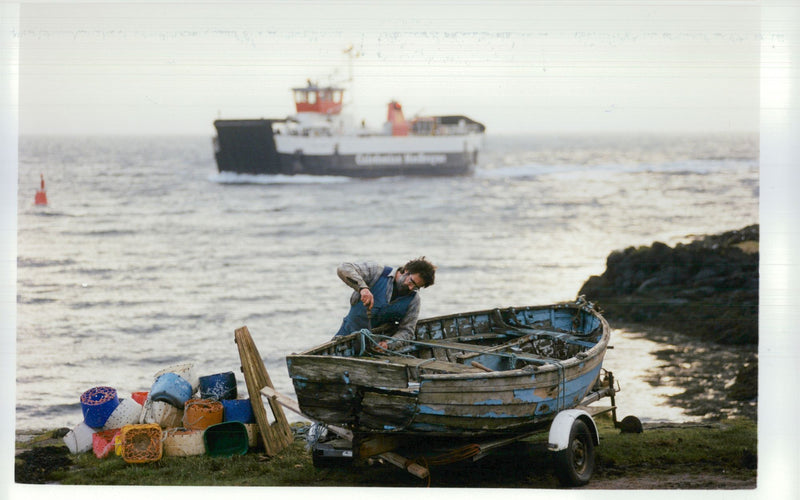 Scarab Boat - Vintage Photograph