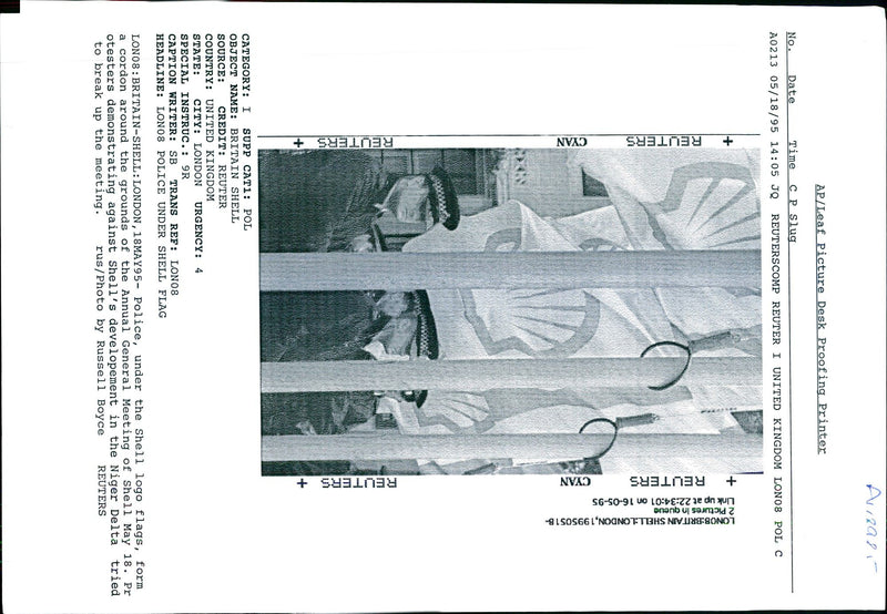 1995 UNITED POLICE KINGDOM WRITER BRITAIN - Vintage Photograph