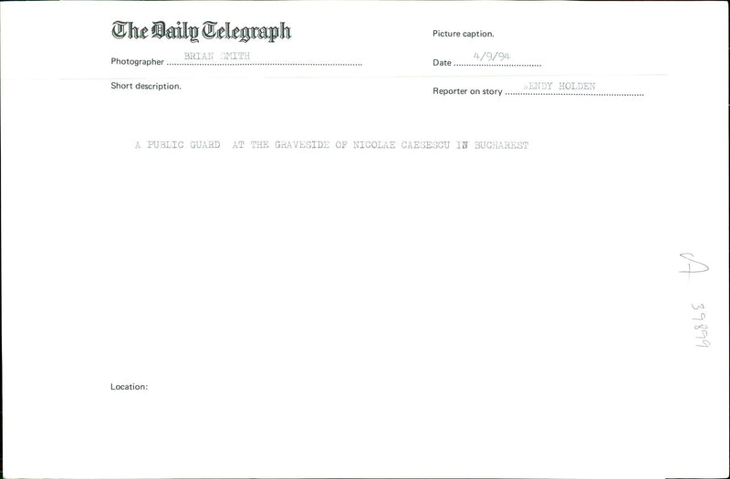 Nicolae Ceausescu - Vintage Photograph