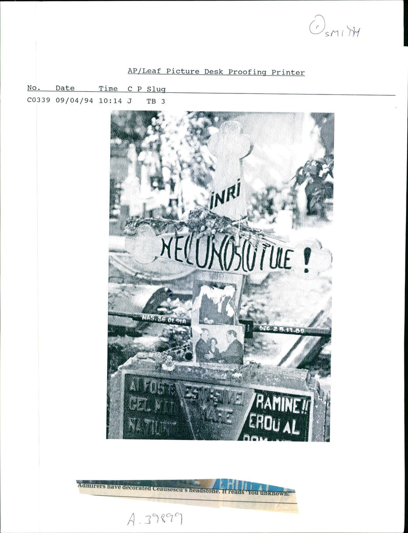 Nicolae Ceausescu - Vintage Photograph