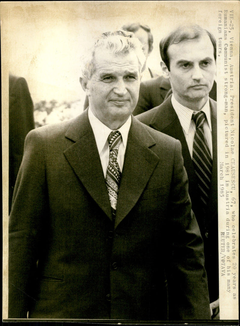 Nicolae Ceausescu - Vintage Photograph