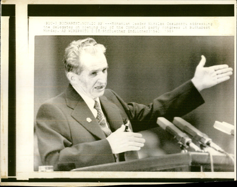 Nicolae Ceausescu - Vintage Photograph