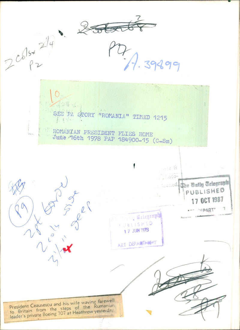 Nicolae Ceausescu - Vintage Photograph