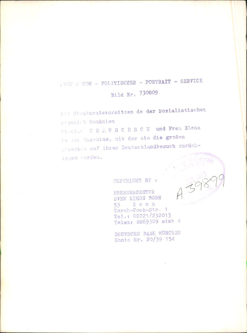 Nicolae Ceausescu - Vintage Photograph