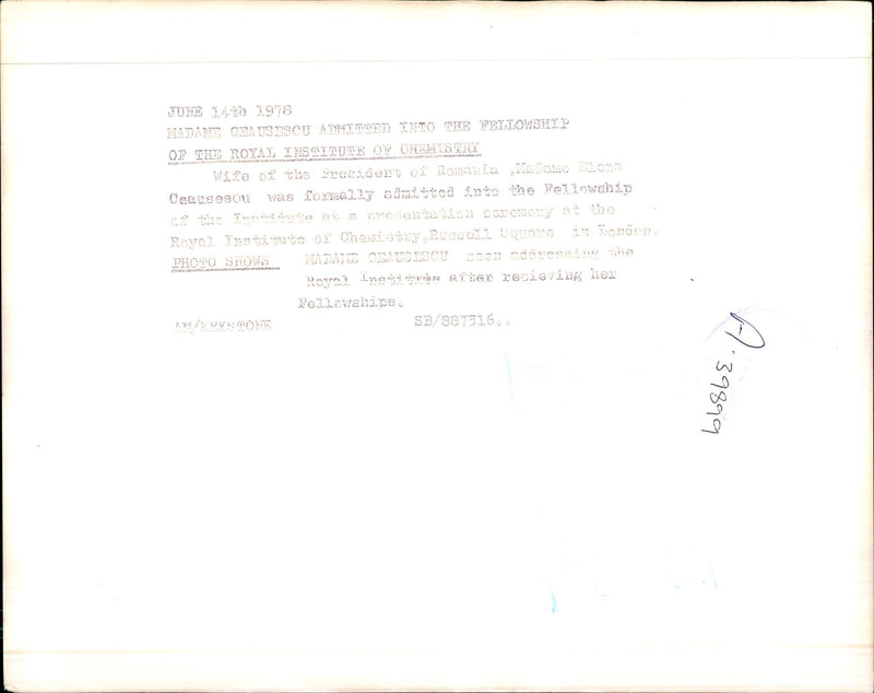 Nicolae Ceausescu - Vintage Photograph