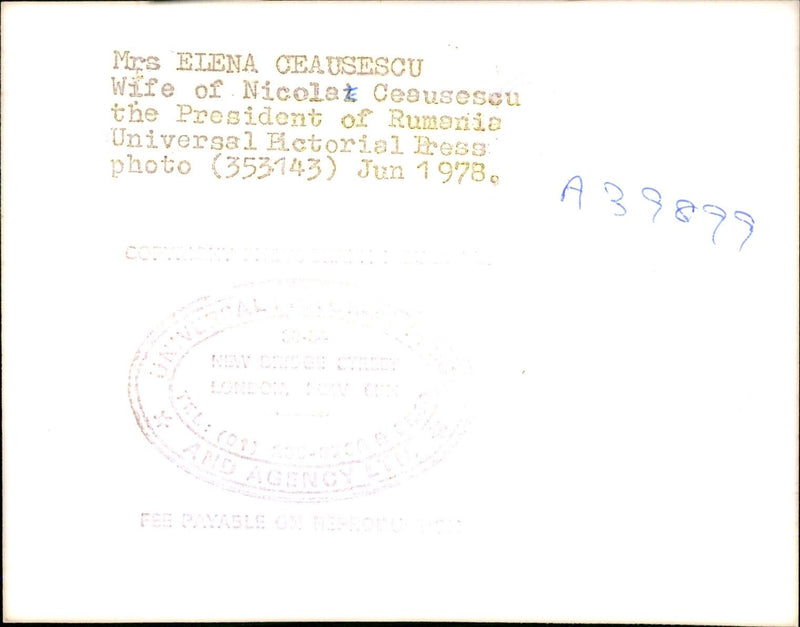 Nicolae Ceausescu - Vintage Photograph