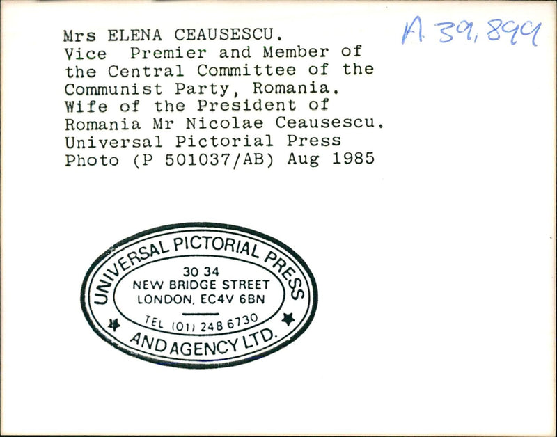 Nicolae Ceausescu - Vintage Photograph