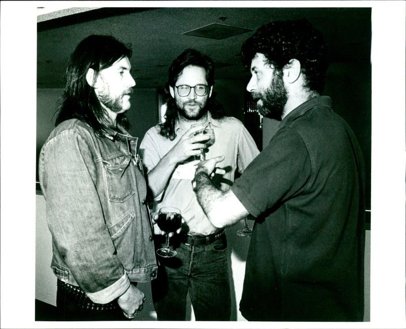 Ian "Lemmy" Kilmister,Larry Wallis and Lucas Fox in MotÃ¶rhead - Vintage Photograph