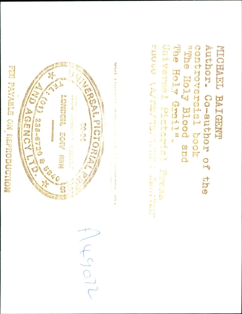 Michael Baigent - Vintage Photograph