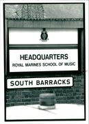 Deal barracks bombing spot, Royal Marines School of Music - Vintage Photograph