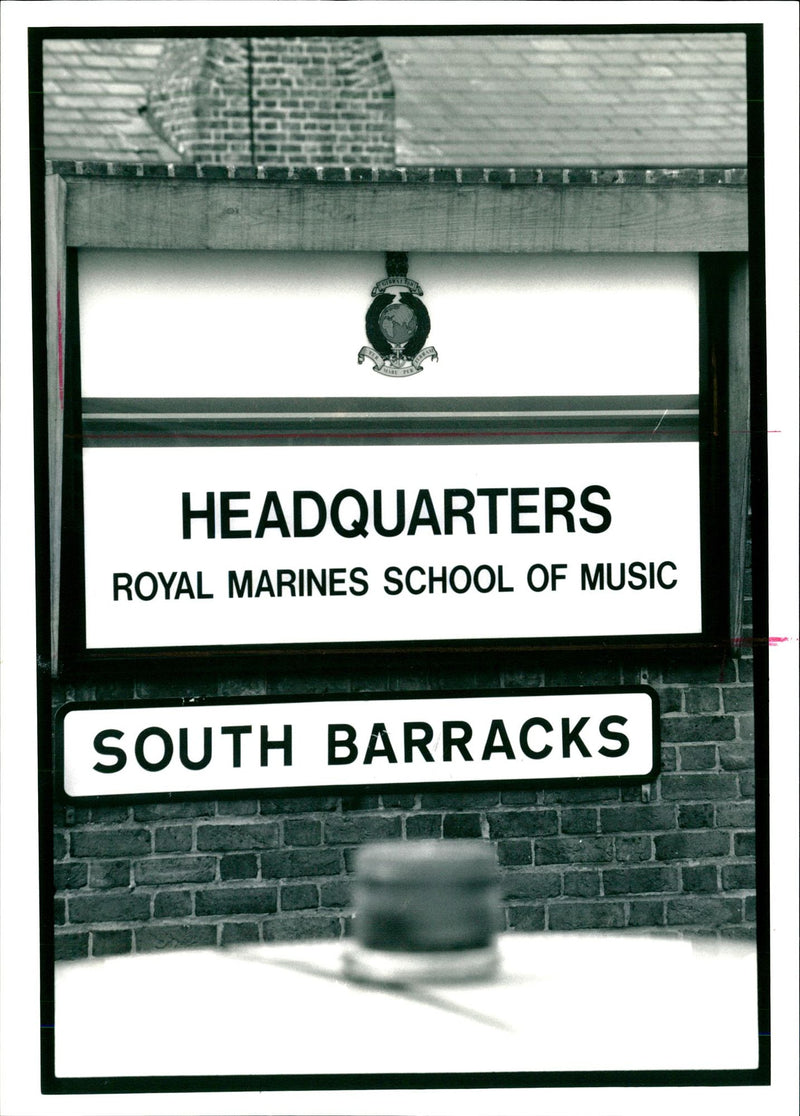 Deal barracks bombing spot, Royal Marines School of Music - Vintage Photograph