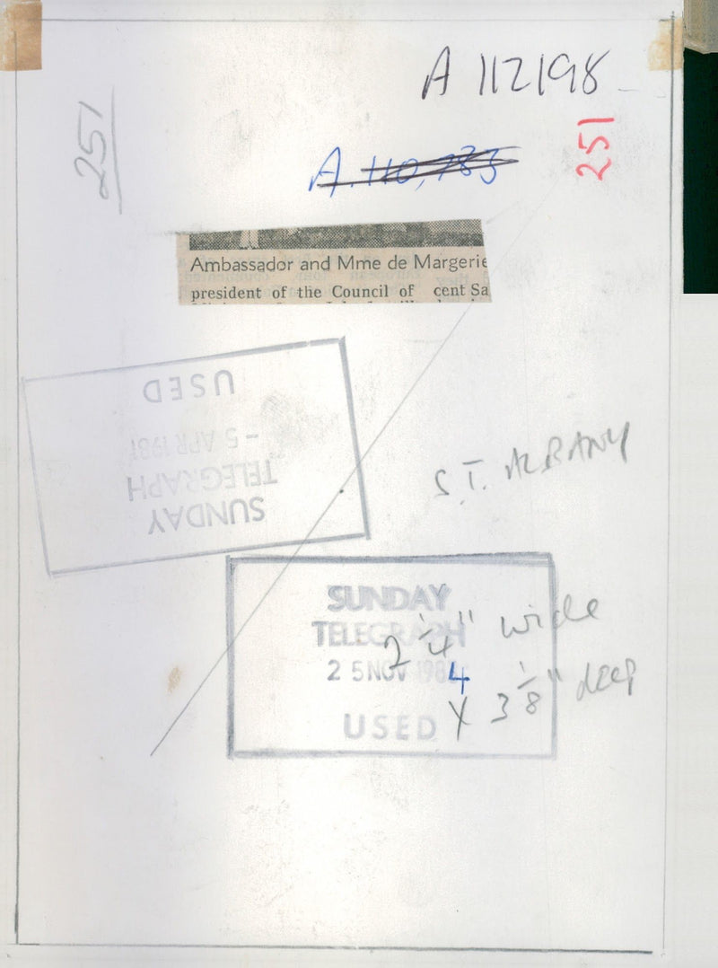 Emmanuel Jacqun De Margerie - Vintage Photograph