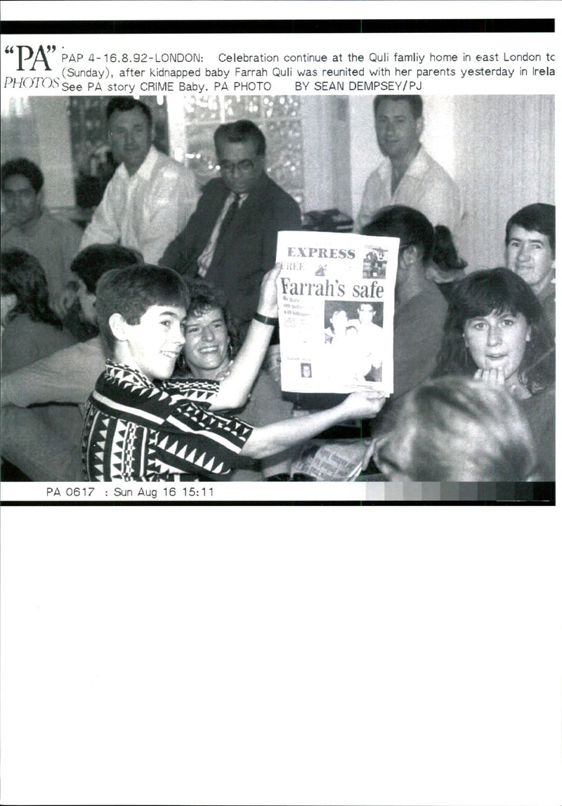Celebration continue at the Quli family home - Vintage Photograph
