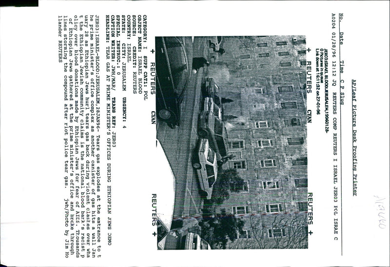 1996 ALAUTO LEAD PICTU TONY PRIME JERO POLICE WRITER NATIONAL RIOT COUNTRY - Vintage Photograph