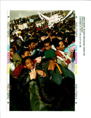1996 ETHIOPIAN JEWS CLAIM THE NATIONAL BLO TONY PRIME JERC POLICE RIOT WRITER - Vintage Photograph