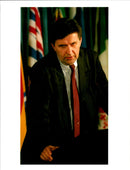 1994 EJUP GANIC MET WITH CHUCK MITCHELL AIR WRITER COUNTRY PRESIDENT - Vintage Photograph