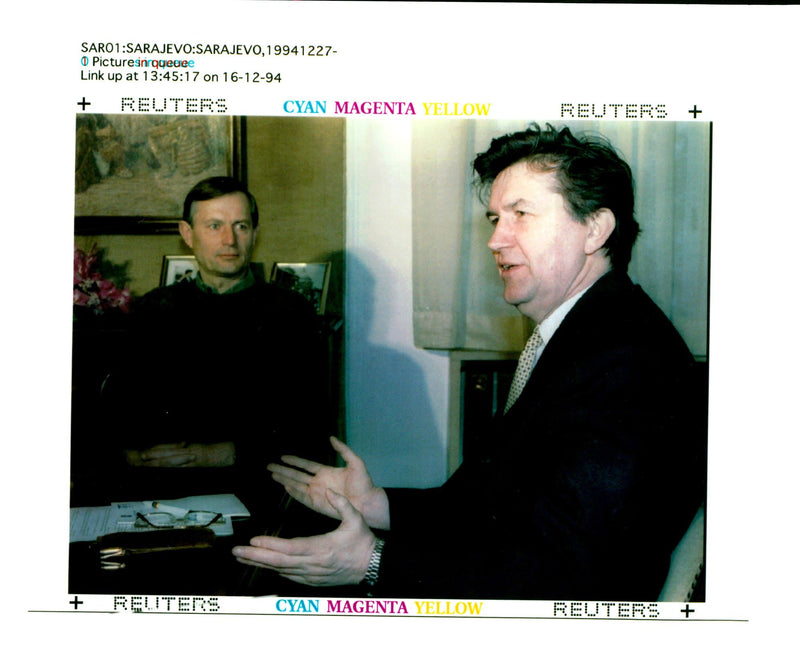 1994 PROSPECT NILO KRISTANOVIC REUTER MICHAEL SIR WRITER COUNTRY PRESIDENT - Vintage Photograph