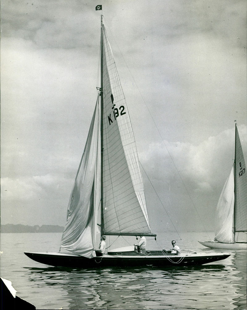 The Queen's yacht Bluebottle - Vintage Photograph