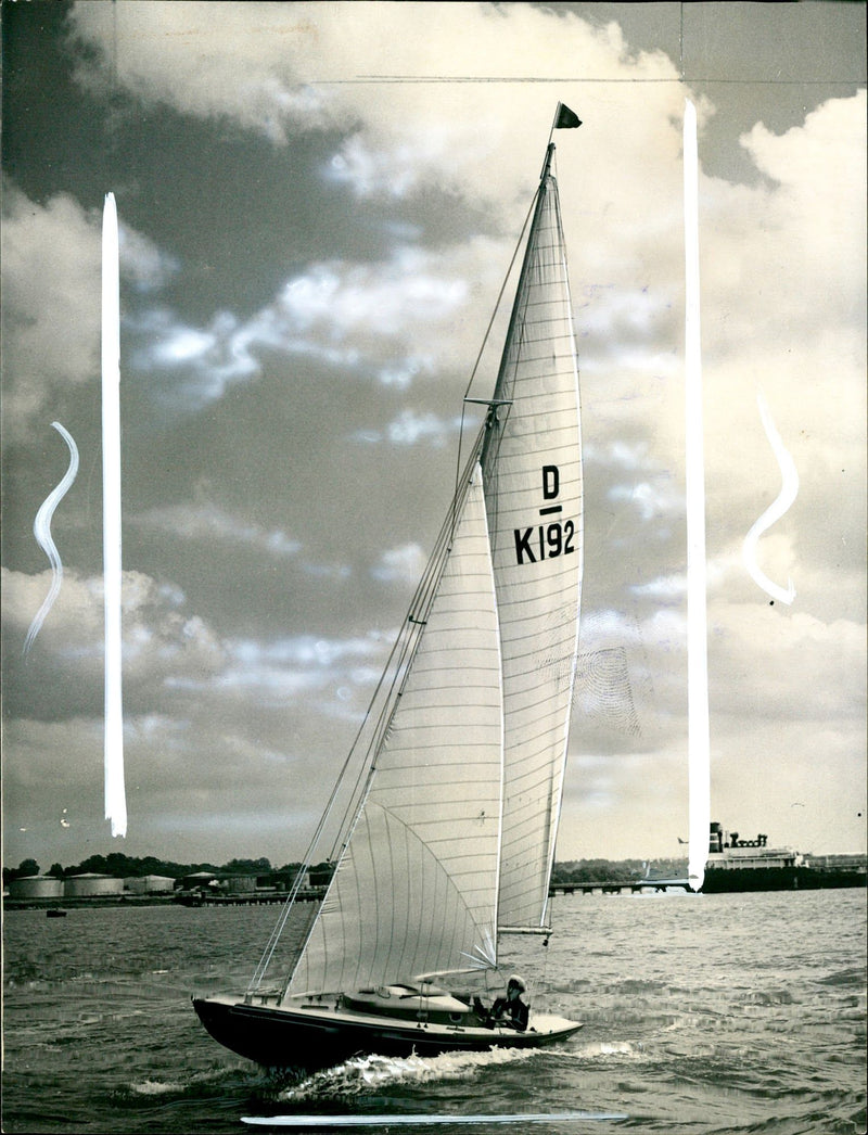 The Queen's yacht Bluebottle - Vintage Photograph
