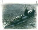 A Soviet nuclear submarine of the Echo 1 class - Vintage Photograph