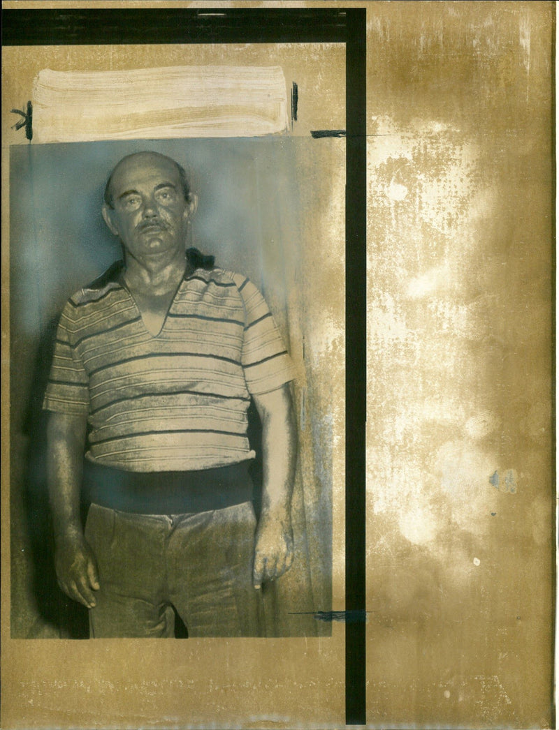 GERLANDO ALBERTI DETAINED POLICE STATION PALERMO YESTERDAY AFTER - Vintage Photograph