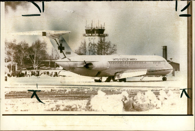 DC-9 Hospital Aircraft - Vintage Photograph