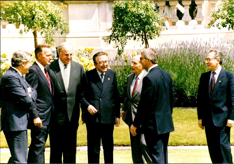 Second day of G7 Economic Summit at Bridgewater House - Vintage Photograph