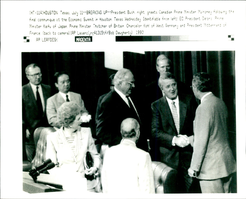 Economic Summit in Houston - Vintage Photograph