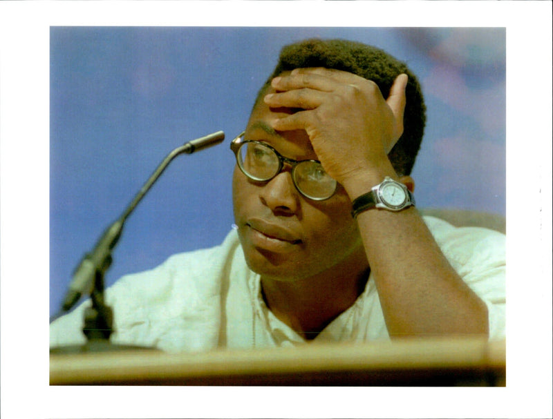 1995 KEN WIWA THE SON OGONI ANTI GOVERN SARO DEATH WRITER PRESS DAVID - Vintage Photograph