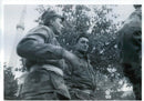 Military on patrol in Montenegro. - Vintage Photograph