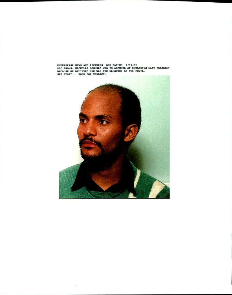 1995 WINKY NICHOLAS SOGUNRO ACCUSED MURDERING MARY ODBGBAMI DAUGHTER - Vintage Photograph