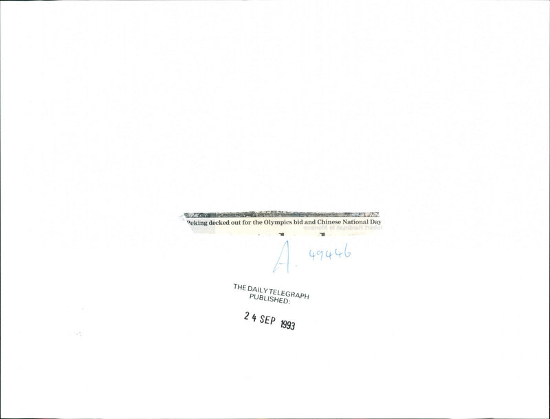 1993 TIANANMEN SQUARE DECKED OUT MANUEL CENETA CHINESE PUBLISHED NATIONAL - Vintage Photograph