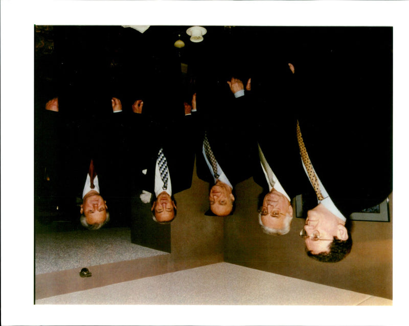 FRANJO TUMAN RICHARD OPEN WARREN CHRISTOPHER TITLE USA WRITER PRESIDENT - Vintage Photograph