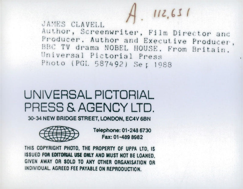 James Clavell - Vintage Photograph