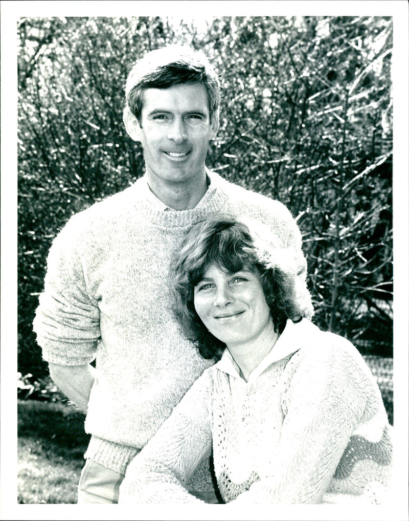 Squadron-Leader Nigel Wood (RAF), with his wife Irene - Vintage Photograph