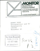 Barry Took, Scriptwriter and TV Personality - Vintage Photograph