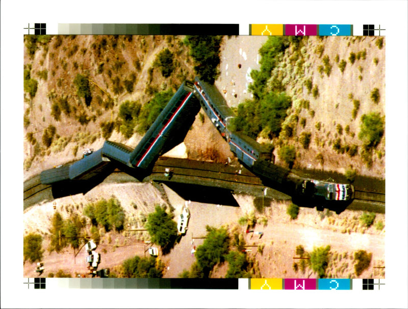 1995 THE DERAILNE WHICH CLAIMED ONE LIFE AND OVER USA WRITER UNITED COUNTRY - Vintage Photograph