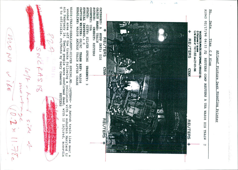 TWELVE PEOPLE CONFIRMED DEAD WITH INJURED GARY CAMERON USA WRITER COUNTRY - Vintage Photograph