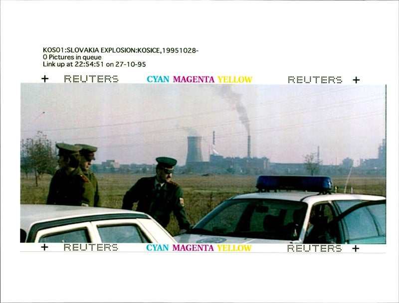 1995 SLOVAKIAN CITY KOSICE WAS HIT GAS EXPLOSION POLICE WRITER COUNTRY - Vintage Photograph