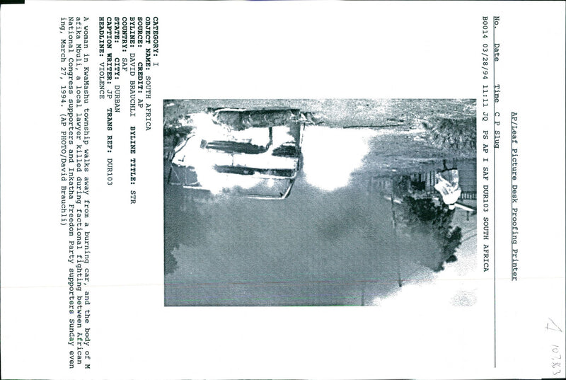 1994 LEAF PICTURE DESK PROOFING PRINTER DAVID BRAUCHLI TITLE CAR WRITER - Vintage Photograph