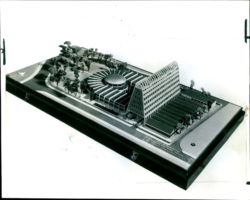 Model of the Domestic & Trade College to be built in Fallowfield, Manchester - Vintage Photograph