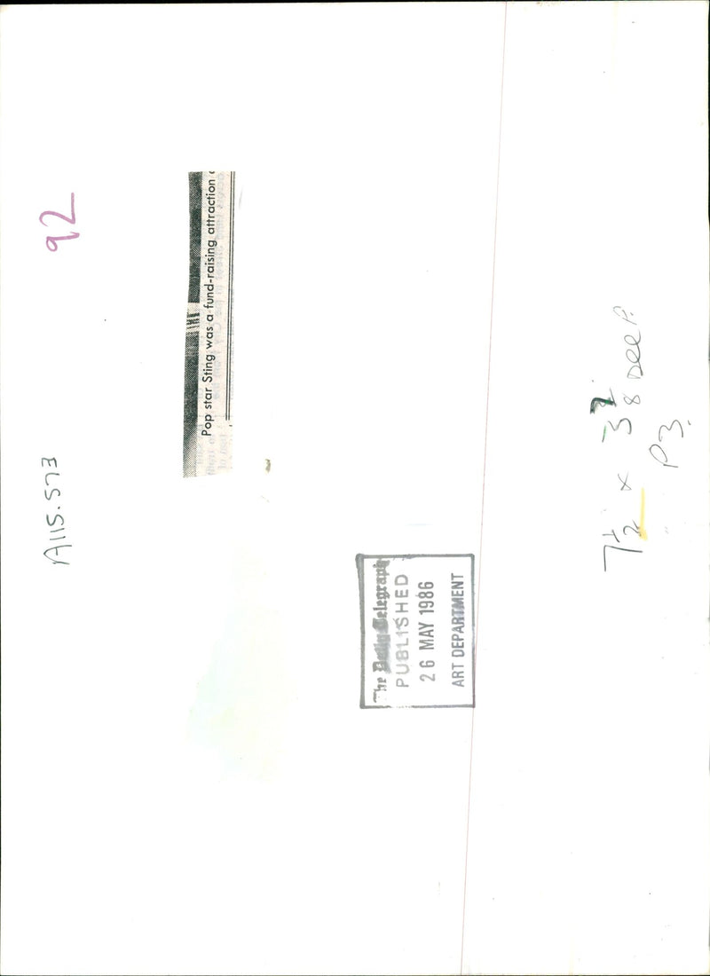 Trudie Styler - Vintage Photograph