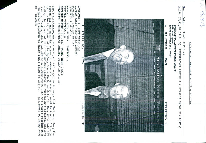 1995 GIANNI BIASI TONY PRIME JAMES CARY WRITER COMPANY COUNTRY NATIONAL - Vintage Photograph