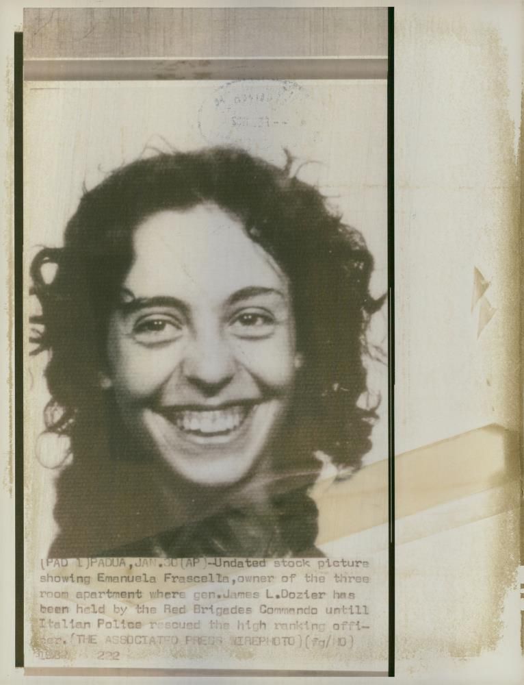 Emanuela Frescella, owner of the apartment where Brig. Gen. James Dozier has been held by the Red Brigades Commando - Vintage Photograph