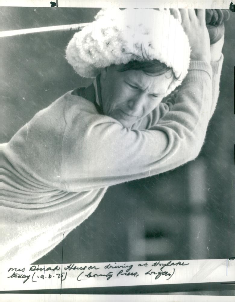 Curtis Cup player Dinah Henson. - Vintage Photograph