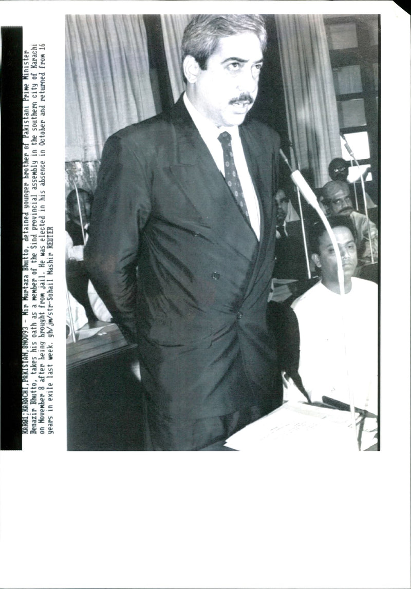 Murtaza Bhutto - Vintage Photograph