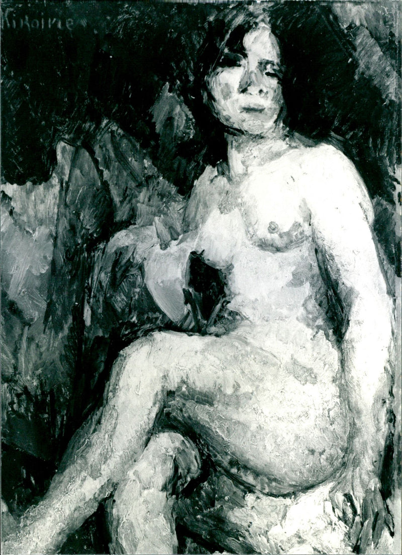 1988 NUDE LINEN EXHIBITED ODLERIE GOMA EINDHOVEN HOLLAND THE EUROPEAN - Vintage Photograph