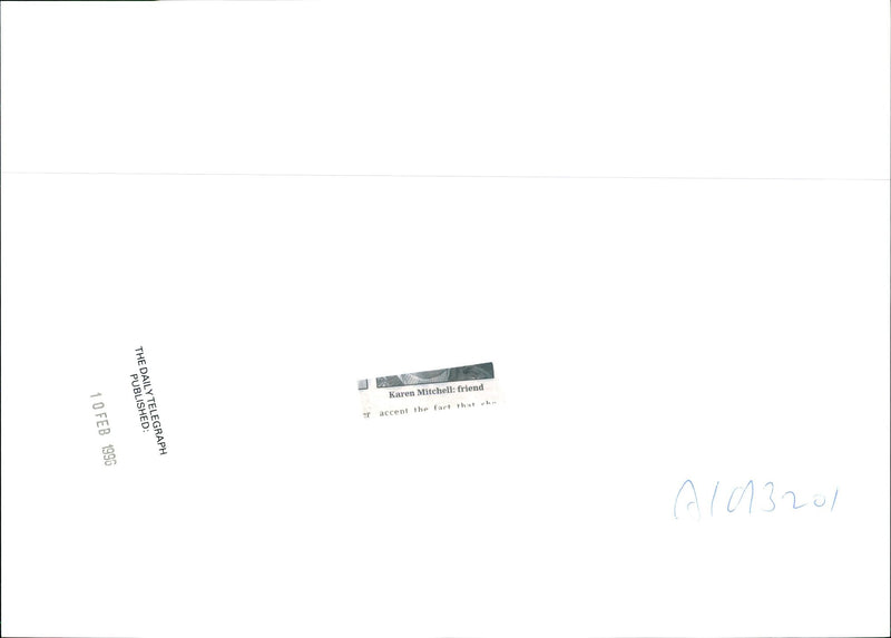 1996 KAREN MITCHELL BEST FRIEND MURDER VICTIM GLENDA HOSKINS PUBLISHED - Vintage Photograph