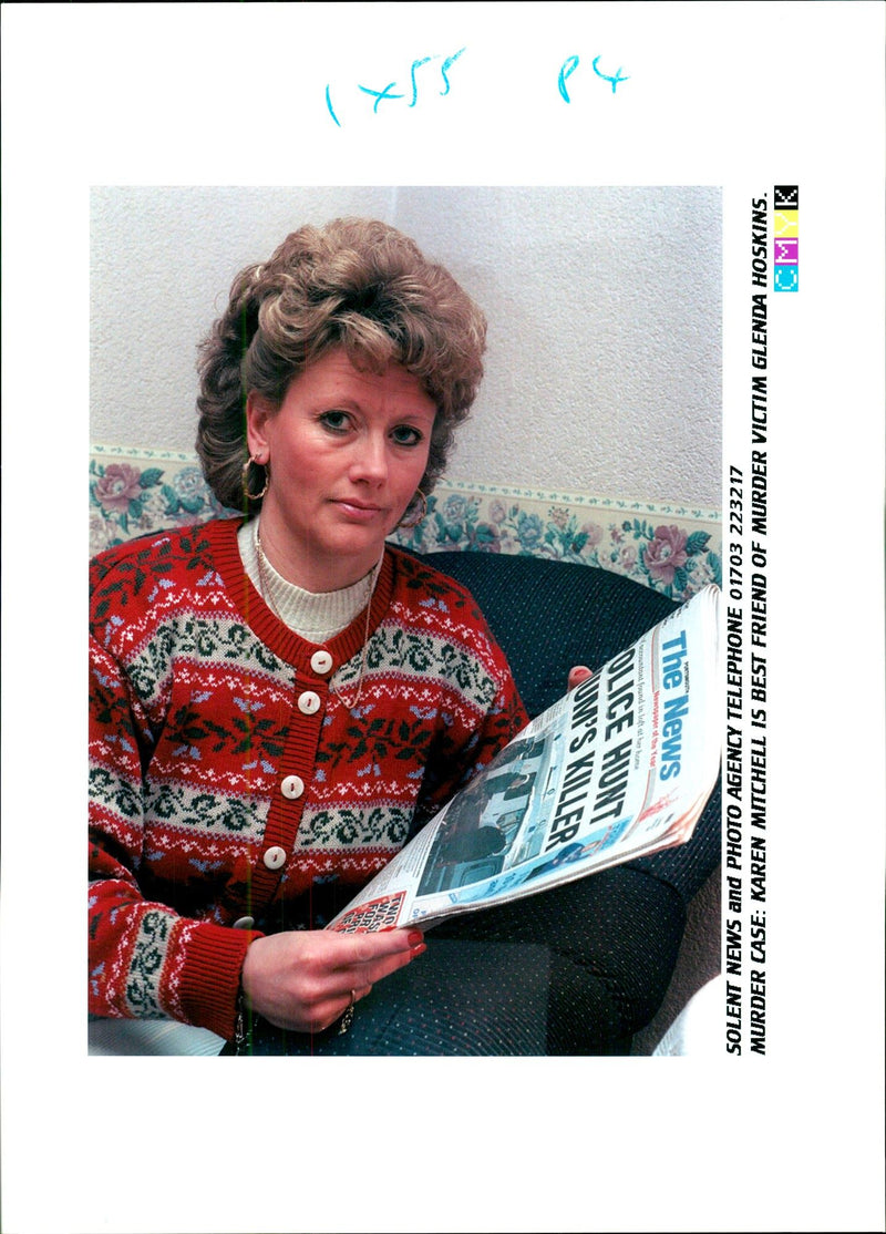 1996 KAREN MITCHELL BEST FRIEND MURDER VICTIM GLENDA HOSKINS PUBLISHED - Vintage Photograph